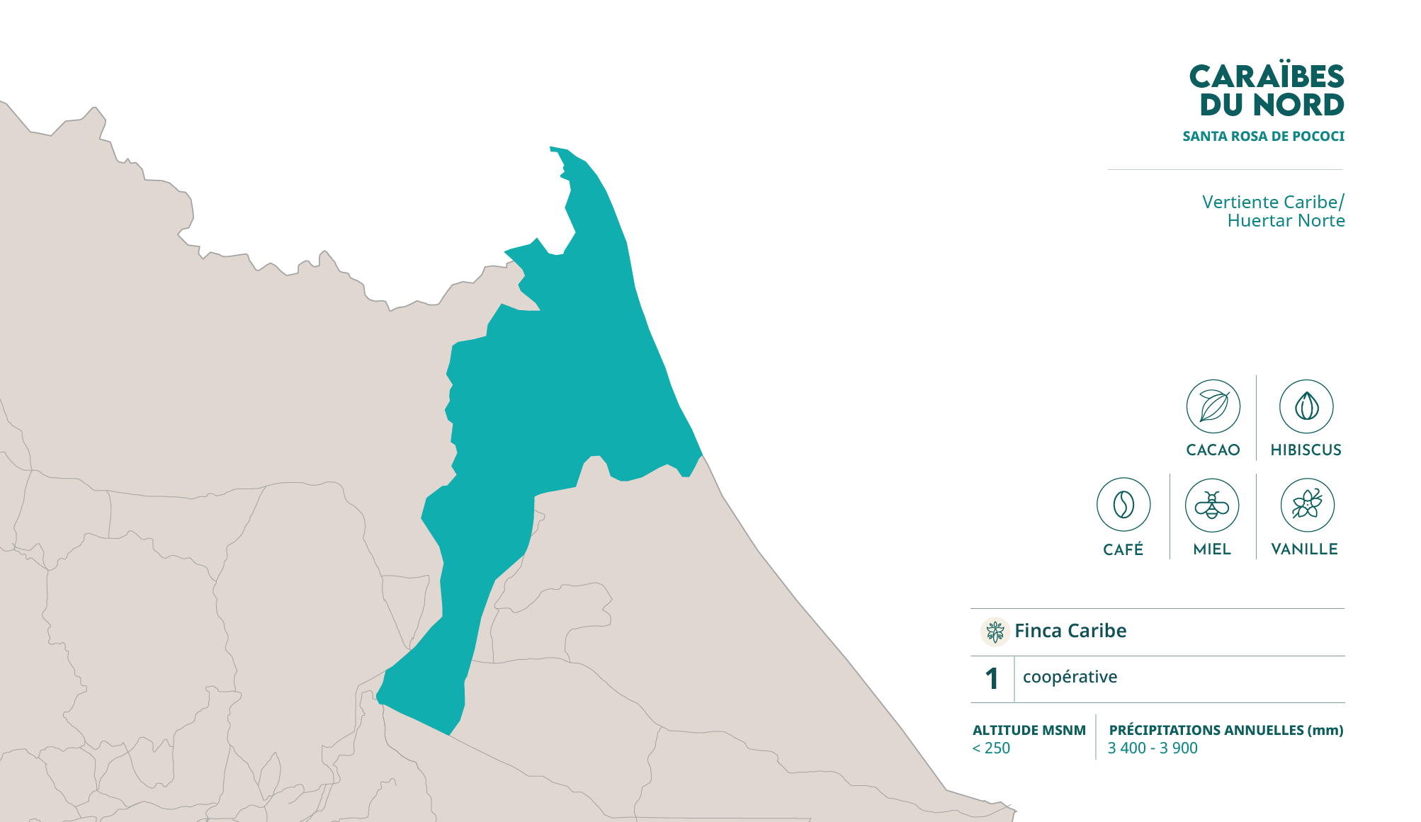 mapa caribe francés