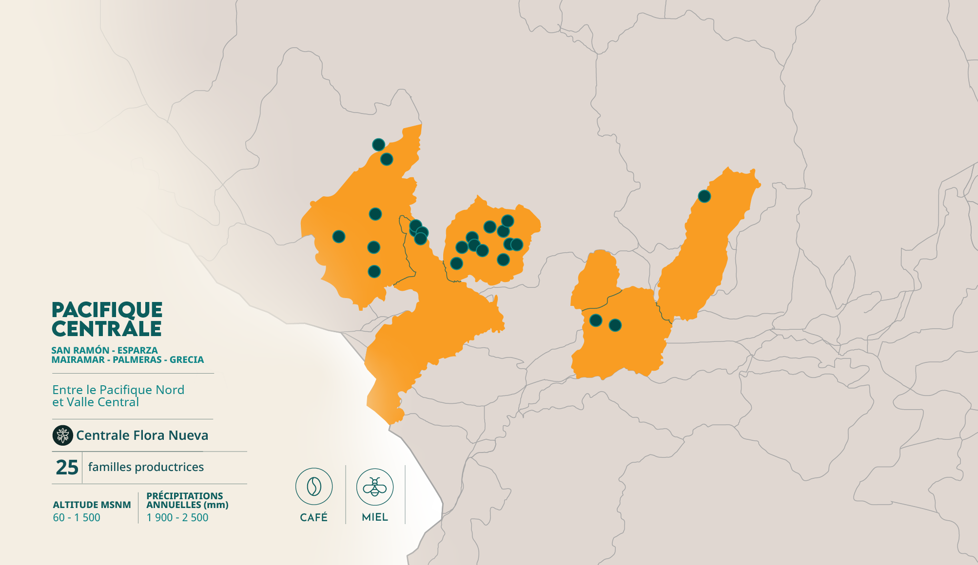 mapa pacífico central francés