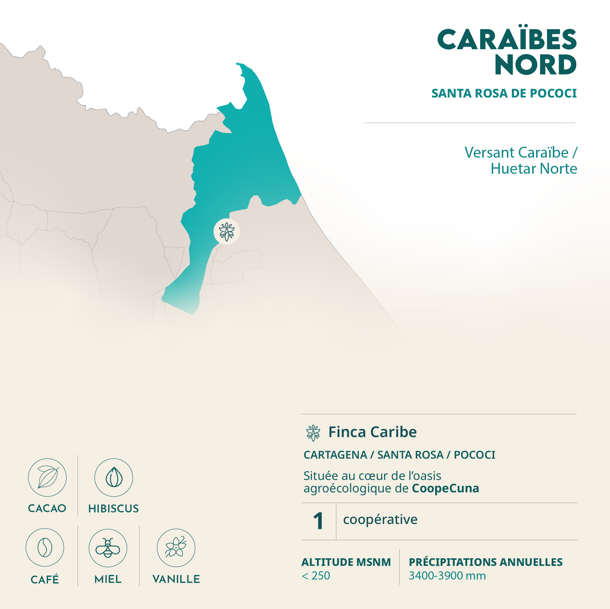 mapa caribe francés